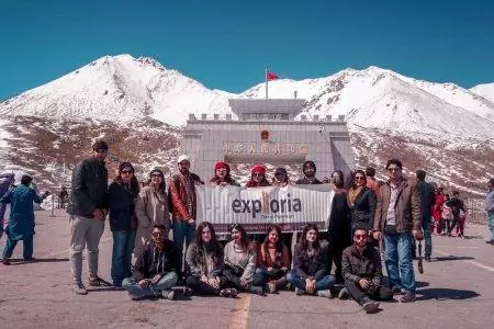 Captivating Image of a Day Tour to Khunjerab Pass: Discover the Pristine Beauty of the High Himalayas, Immersed in Majestic Peaks, Endless Valleys, and Crystal Clear Skies.